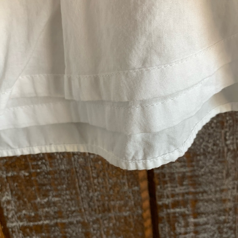 Talbots women’s size 6 white embroidered lined midi skirt coastal Euro summer - Picture 14 of 16